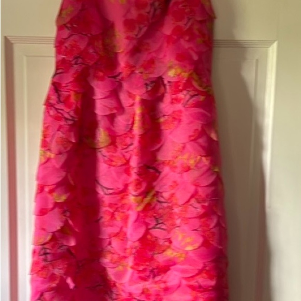 Cynthia Rowley Pink Floral Wedding Dress